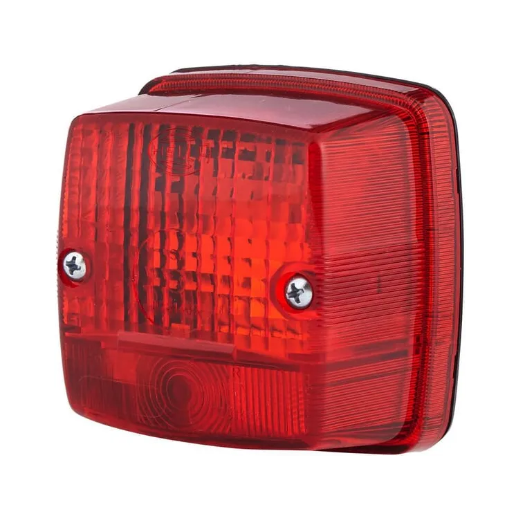 Brake light square, 12/24V, red, bolt on, 84x51x84mm,   2SB003014151 Hella