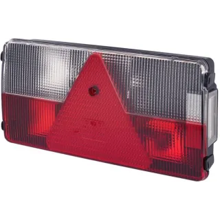 Rear light LH rectangular, 12V, red/orange/white, bolt on, 281x53.5x138.9mm,   2VB341032111 Hella