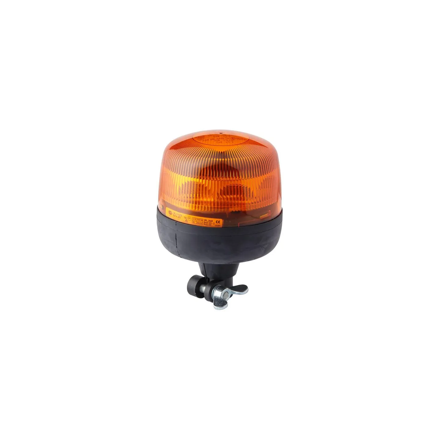 Rotating beacon LED, round, 12/24V, yellow/amber, bolt on, 165x183mm, 8 LEDs,   2RL010979011 Hella 2XD010979011