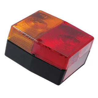 Rear light square, 12V, red/orange, bolt on, 98x51x103mm, 5-pin,   2SE998530077 Hella