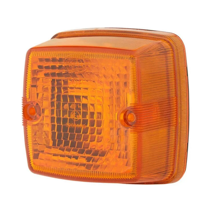 Indicator light 21W, square, 12V, yellow, bolt on, 84x51x84mm,   2BA003014111 Hella