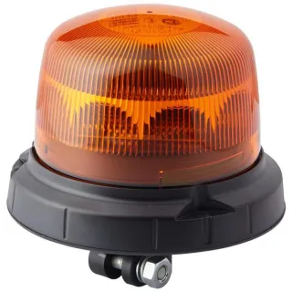 Flashing beacon LED, 10W, round, 12/24V, yellow, pole mount,  165mm x125mm, 16 LED's,   2XD013979011 Hella