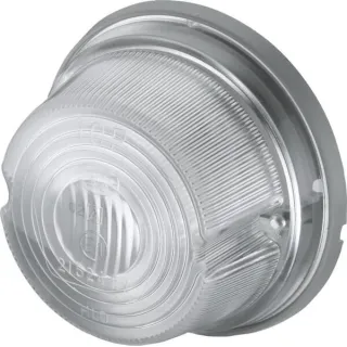 Marker light 5W, round, 12V, transparent, bolt on,   2PF001259631 Hella