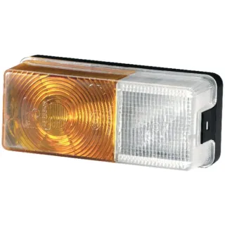 Direction and position light 21/5W, rectangular, 12V, amber/transparent, bolt on, 170x62x75mm,   2BE002582031 Hella