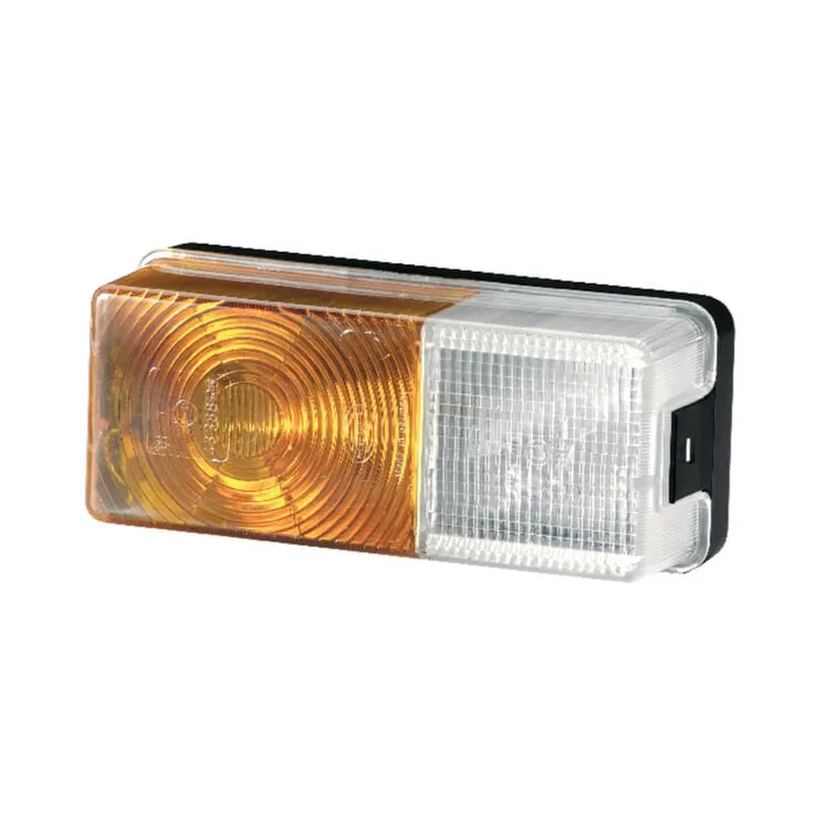 Direction and position light 21/5W, rectangular, 12V, amber/transparent, bolt on, 170x62x75mm,   2BE002582031 Hella