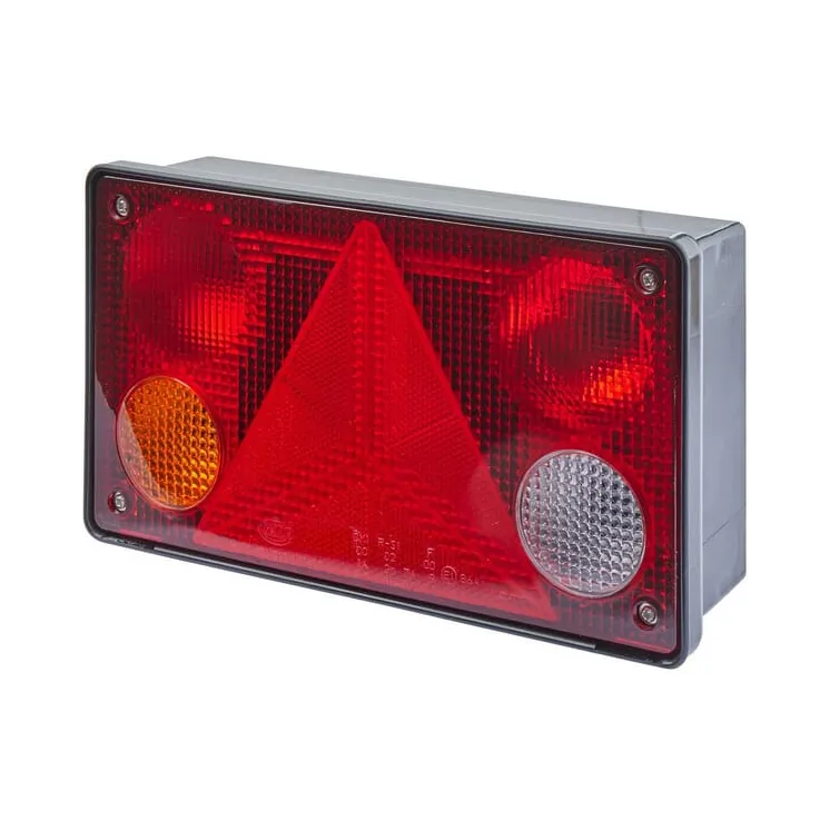 Rear light LH rectangular, 12/24V, red/orange/white, bolt on, 256x70x144mm,   2VP340400151 Hella