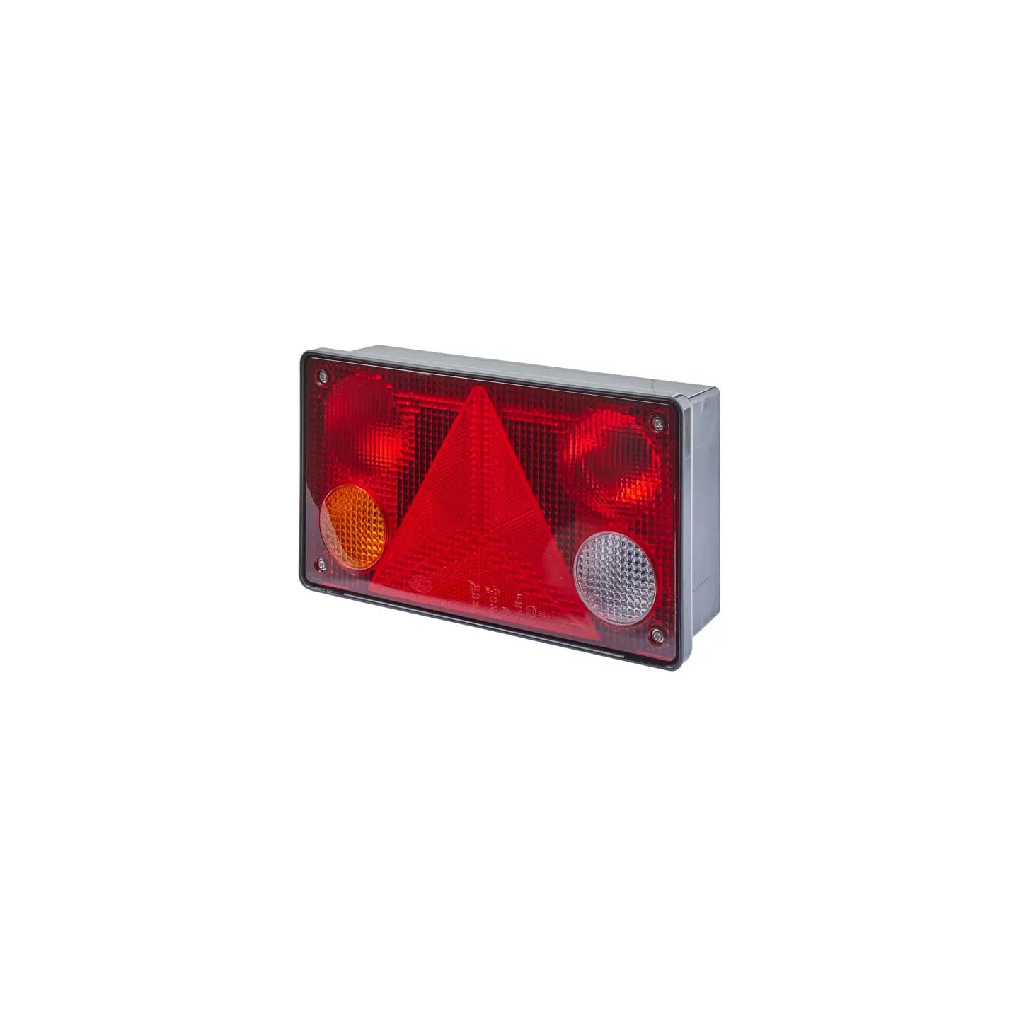 Rear light LH rectangular, 12/24V, red/orange/white, bolt on, 256x70x144mm,   2VP340400151 Hella