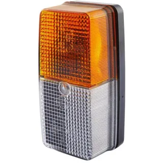 Direction and position light 21/5W, rectangular, 12V, amber/transparent, bolt on, 125x45x62mm,   2BE003347001 Hella 0006228980 0