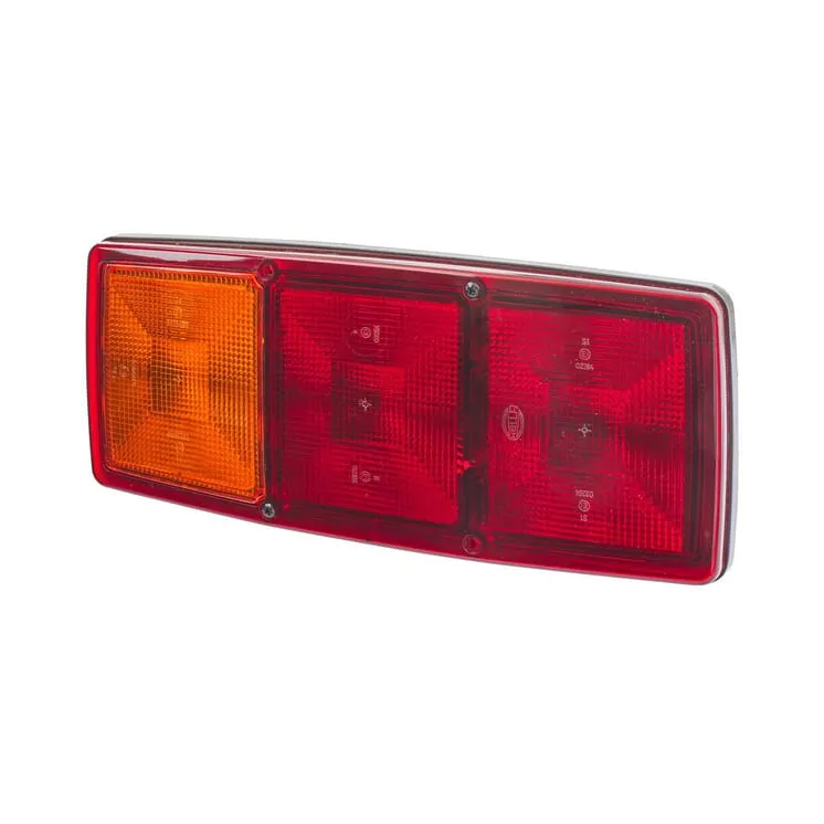 Rear light LH rectangular, 12/24V, red/orange, bolt on, 344x72x147mm,   2SE003167031 Hella