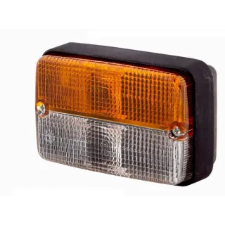 Direction and position light 21/5W, rectangular, 12V, amber/transparent, bolt on, 120x55x80mm,   2BE997131081 Hella