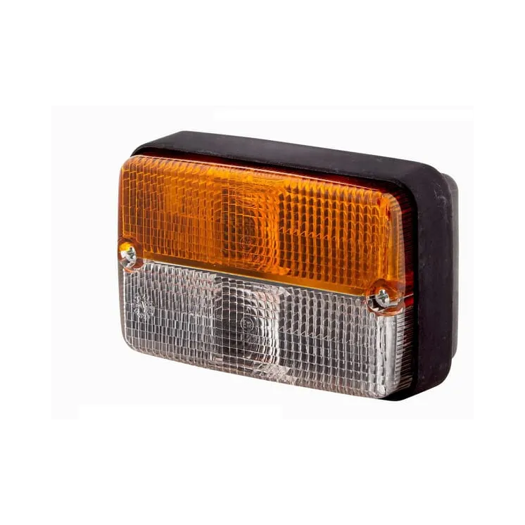 Direction and position light 21/5W, rectangular, 12V, amber/transparent, bolt on, 120x55x80mm,   2BE997131081 Hella