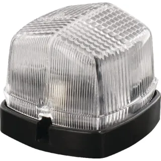 Marker light 5W, square, 12/24V, white/transparent, bolt on, 62x42x62mm,   2PF004081007 Hella