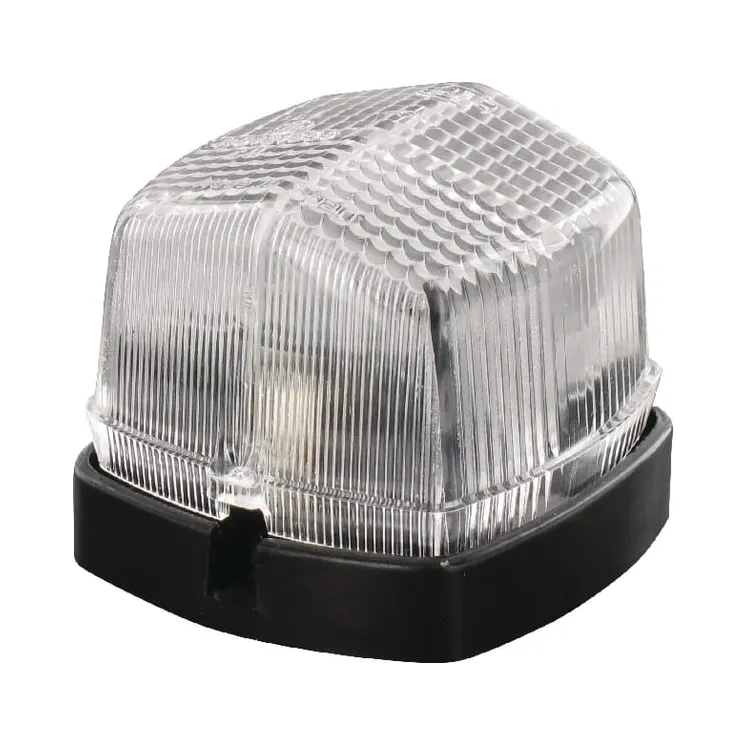 Marker light 5W, square, 12/24V, white/transparent, bolt on, 62x42x62mm,   2PF004081007 Hella