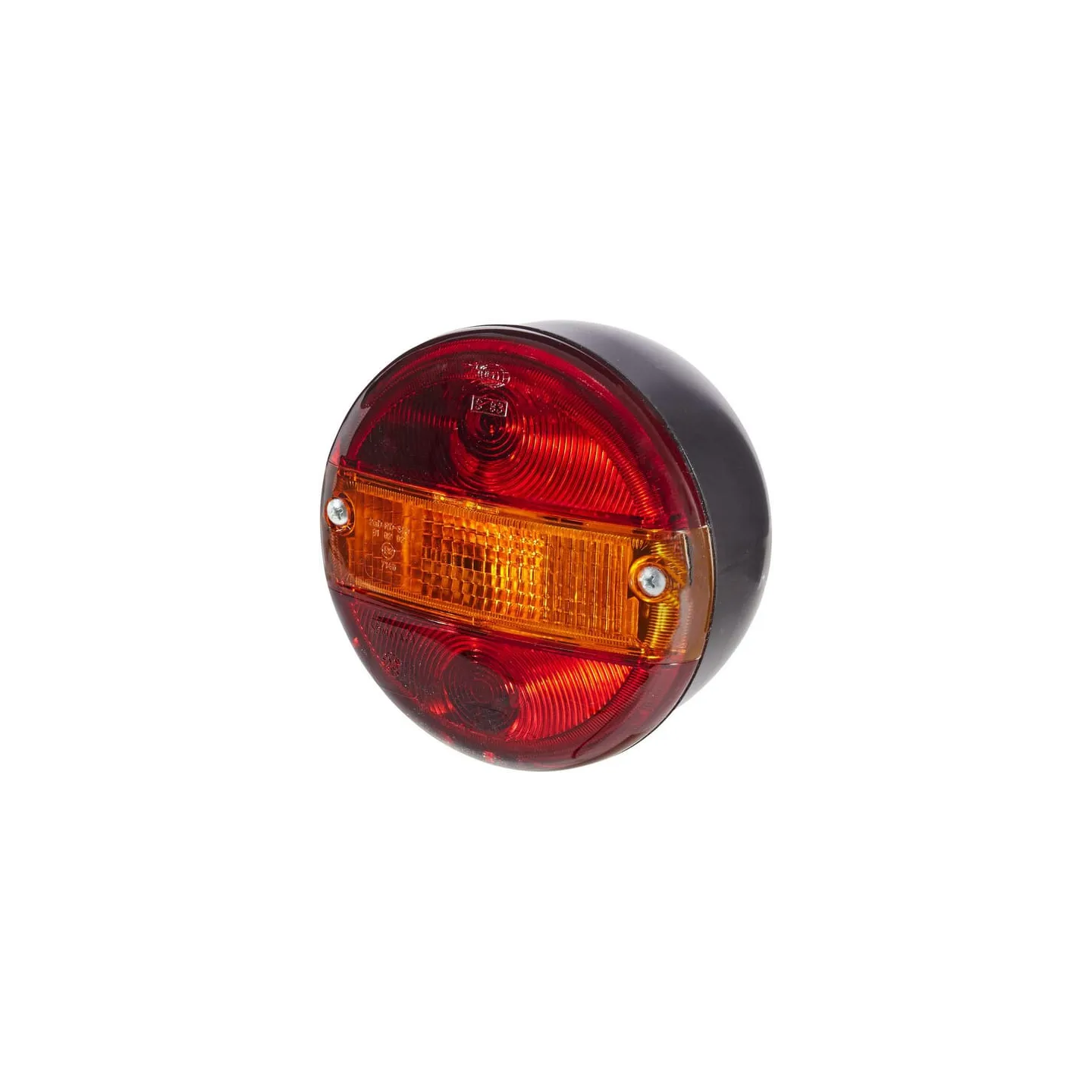 Rear light round, 12/24V, amber/red, bolt on,  140mm,   2SE001685201 Hella