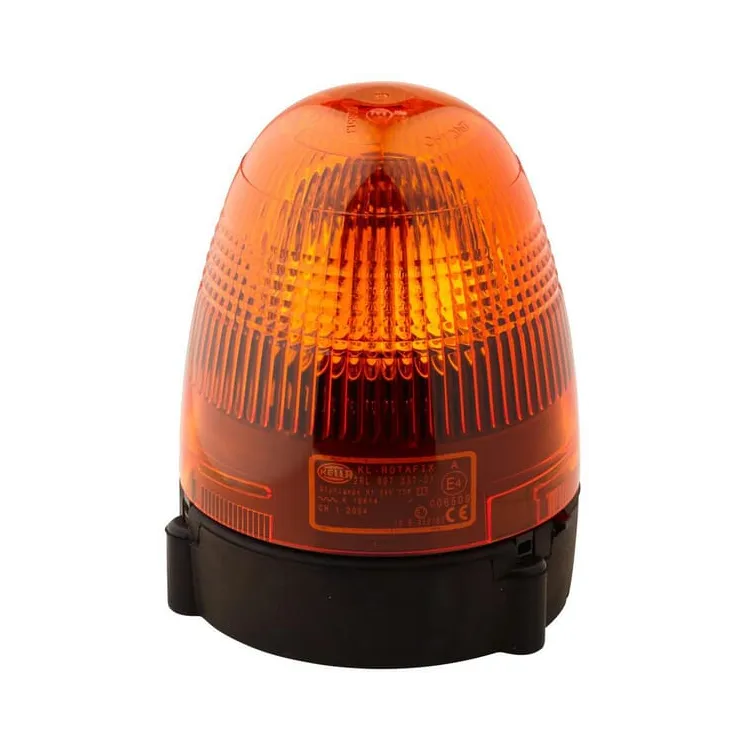 Rotating beacon Halogen, round, 24V, amber, bolt on,  130mm x174mm,   2RL007337011 Hella 2XD007017061