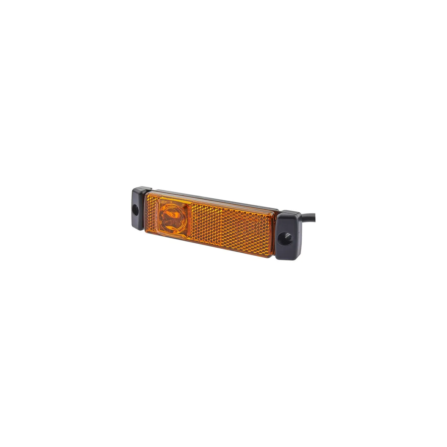 Marker light LED, 1.20W, rectangular, 24V, yellow, bolt on, 130x32mm, Quick-link, 1 LED,   2PS008645611 Hella