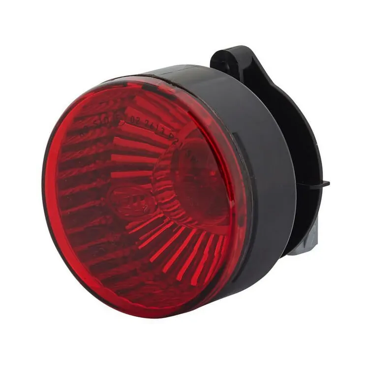 Brake light round, 12V, red, bolt on,  66mm,   2SB009001387 Hella