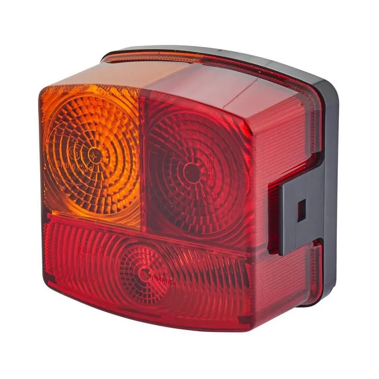 Rear light LH square, 12V, amber/red, bolt on, 95x54.5x90mm,   2SE002776211 Hella