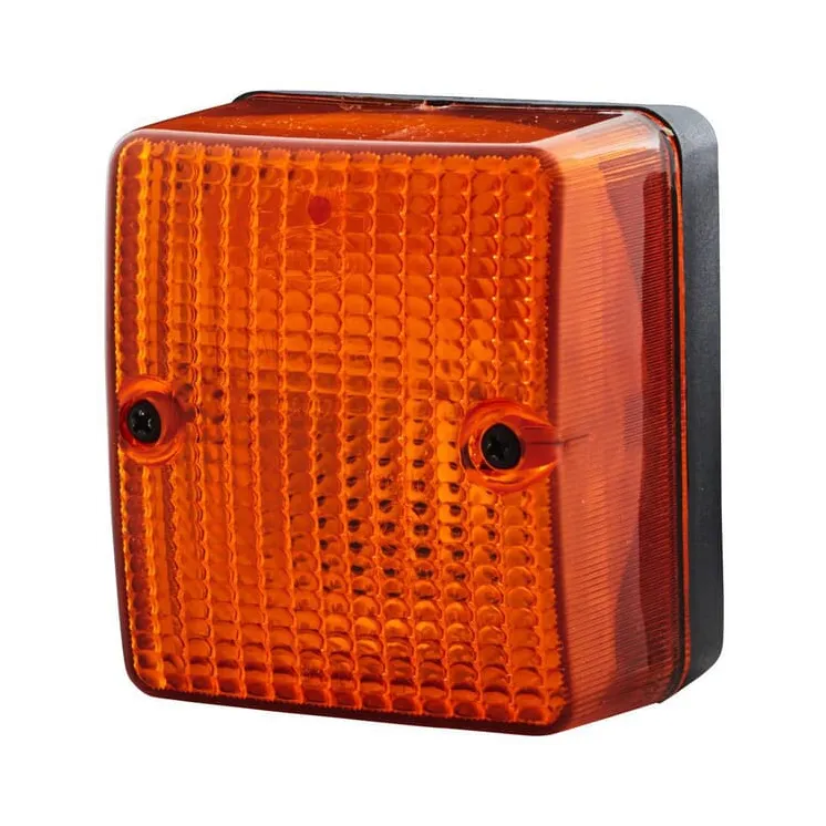 Indicator light 21W, square, 12V, amber, bolt on,   2BA996012061 Hella