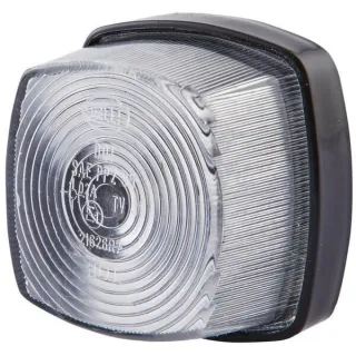 Marker light 5W, square, 12V, transparent, bolt on, 62x40x62mm,   2PF003057041 Hella