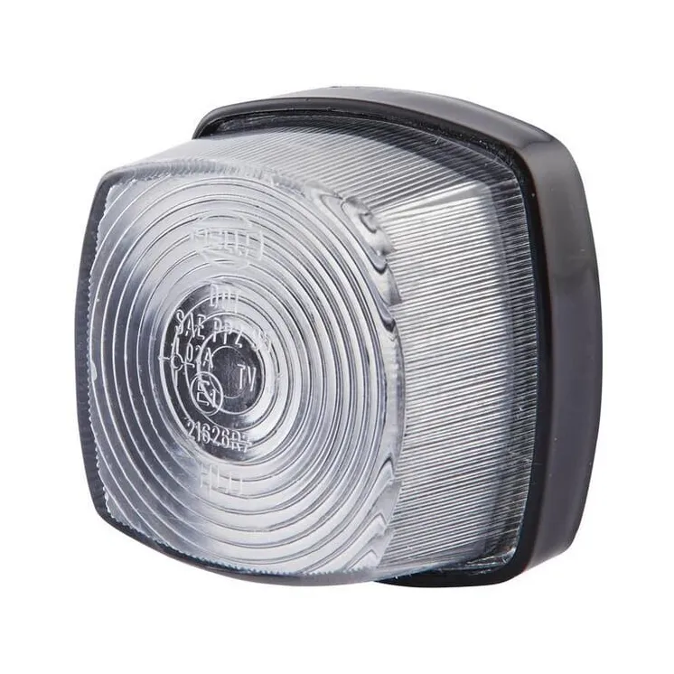 Marker light 5W, square, 12V, transparent, bolt on, 62x40x62mm,   2PF003057041 Hella