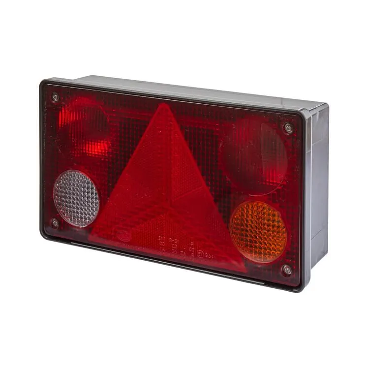 Rear light RH rectangular, 12/24V, red/orange/white, bolt on, 256x70x144mm,   2VP340400141 Hella