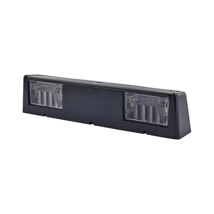 Number plate light 5W, rectangular, 12/24V, white, bolt on, 266x45mm, Blade terminal,   2KA004525001 Hella
