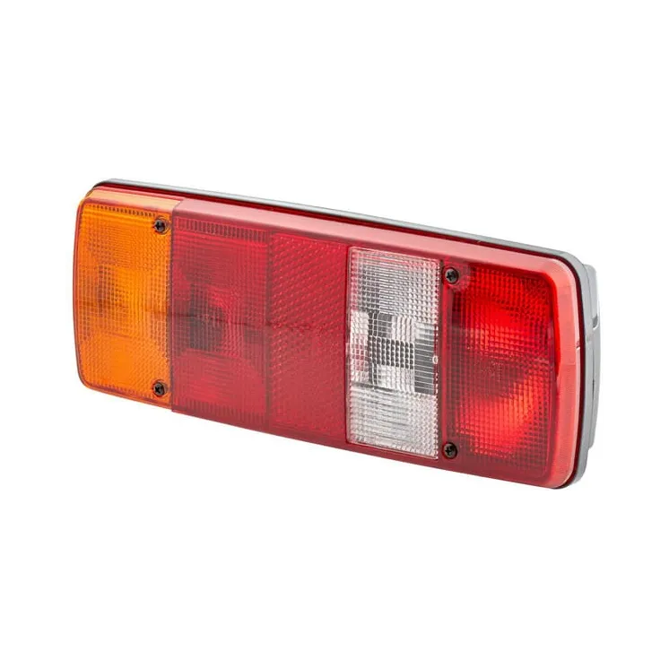 Rear light LH rectangular, 12/24V, red/amber/white, bolt on, 343x75x133mm,   2SK003567651 Hella