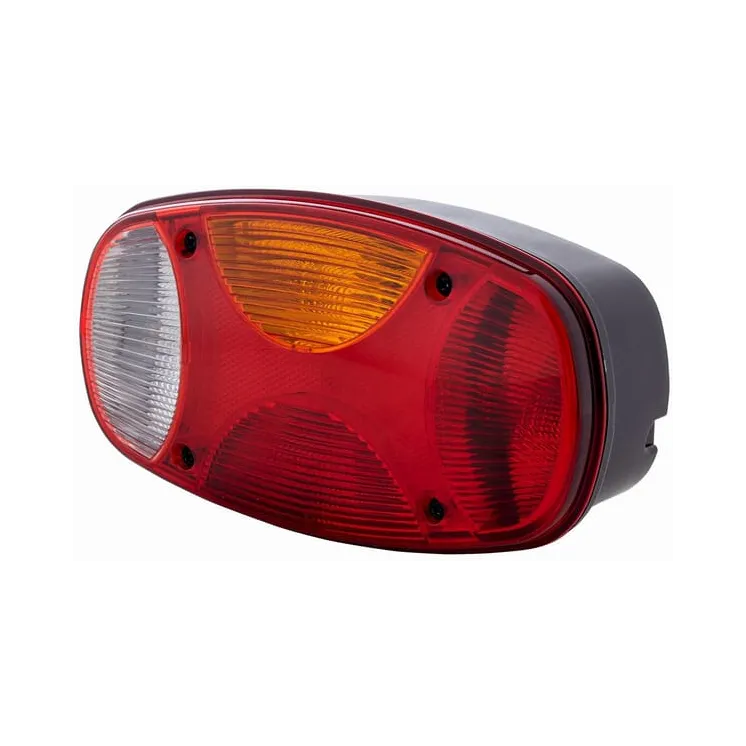 Aizmugurējais lukturis RH taisnstūrveida, 12V, sarkans/balts/dzintars, skrūvējams, 225x122mm, 2VP343640041 Hella