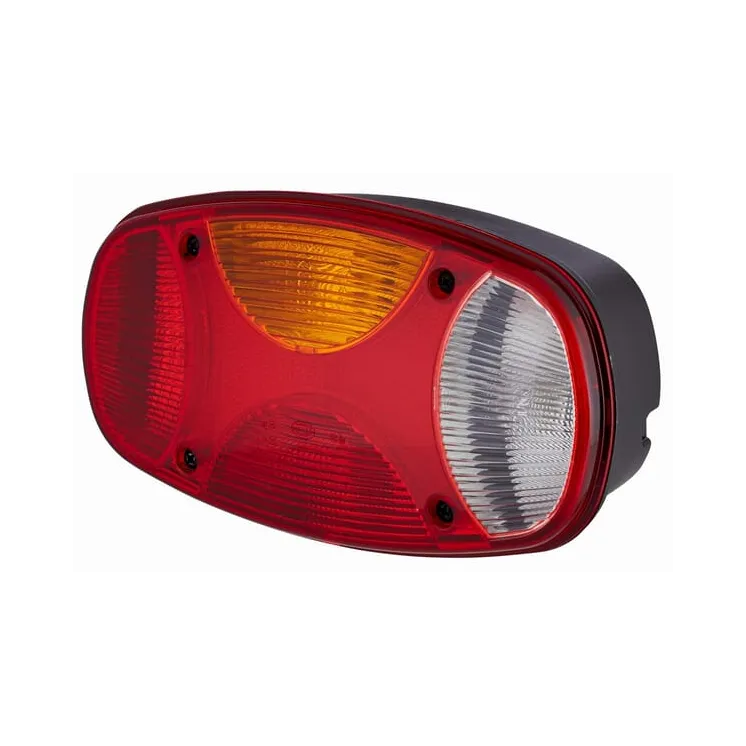 Aizmugurējais lukturis LH taisnstūrveida, 12V, sarkans/balts/dzintars, skrūvējams, 225x122mm, 2VP343640051 Hella