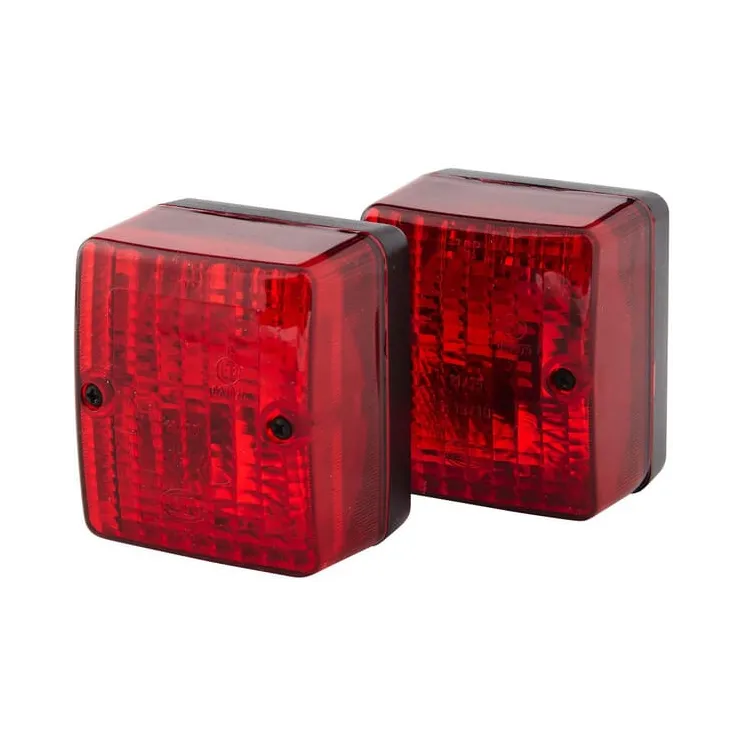 Rear light square, 12/24V, red, bolt on, 90x60x80mm,   2SA996012091 Hella