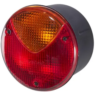 Rear light round, 12/24V, red/orange, bolt on,  122.5mm,   2SD964169111 Hella