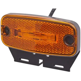 Marker light LED, rectangular, 24V, amber, bolt on, 2 LED's,   2PS345600071 Hella 2PS963639071