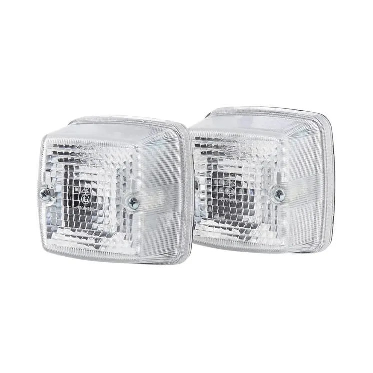 Reversing light square, 12/24V, white, bolt on, 84x51x84mm, Blade terminal,   2ZR003014091 Hella