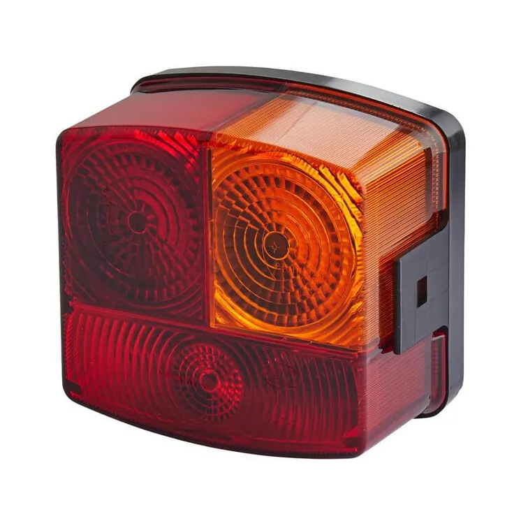 Aizmugurējais lukturis RH kvadrāts, 12V, dzintars/sarkans, pieskrūvēts, 95x54,5x90mm, 2SD002776241 Hella 2SD002776287 VPM3725