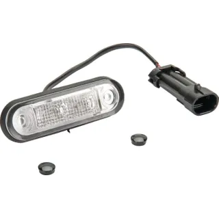 Salona apgaismojums LED, 0,50 W, taisnstūrveida, 12/24 V, balts, pieskrūvējams, 84x2 LED, 2XT959510467 Hella 2JA001360001