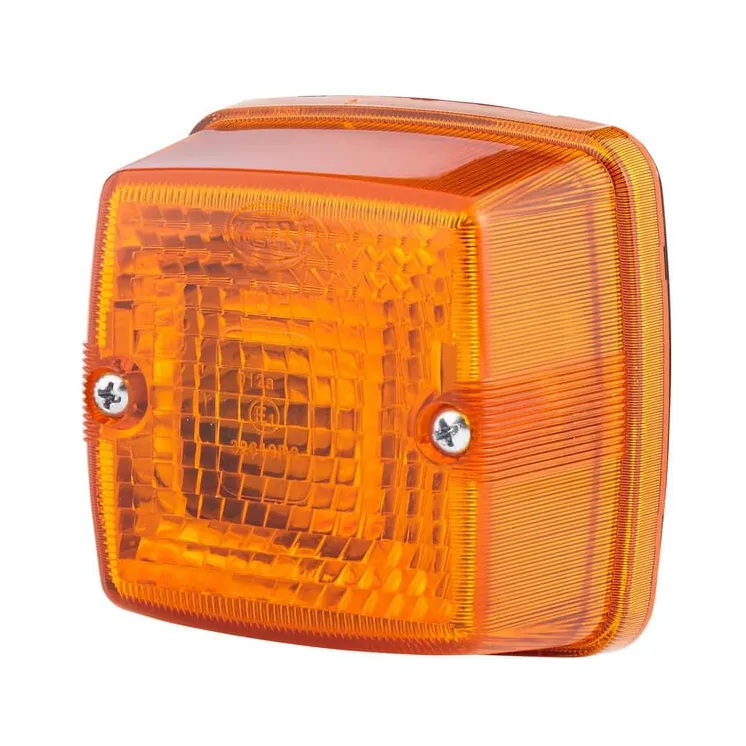 Indicator light 21W, square, 12V, yellow, bolt on, 84x51x84mm,   2BA003014011 Hella