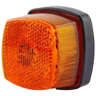 Gaismas gaismeklis 5W, kvadrātveida, 12/24V, dzintars, pieskrūvējams, 62x 2PS003057051 Hella