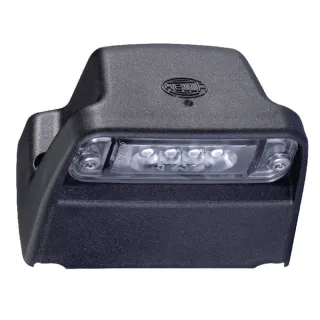 Numura zīmes apgaismojums LED, taisnstūrveida, 12V, caurspīdīgs, pieskrūvēts, 93x63x66.2mm, Asmens spaile, 4 LED, 2KA010278421 H
