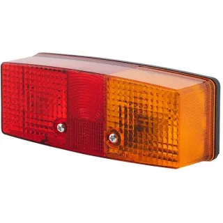Aizmugurējais lukturis RH taisnstūrveida, 12/24V, sarkans/oranžs/balts, skrūvējams, 158x51x64mm, 2SE997111021 Hella