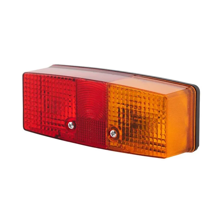 Aizmugurējais lukturis RH taisnstūrveida, 12/24V, sarkans/oranžs/balts, skrūvējams, 158x51x64mm, 2SE997111021 Hella