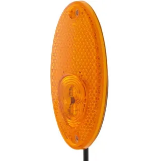Gaismas gaismas diode, 0,50 W, ovāla, 12 V, dzeltena, pieskrūvējama, 101,6 x 45 mm, 2 LED, 2PS964295061 Hella