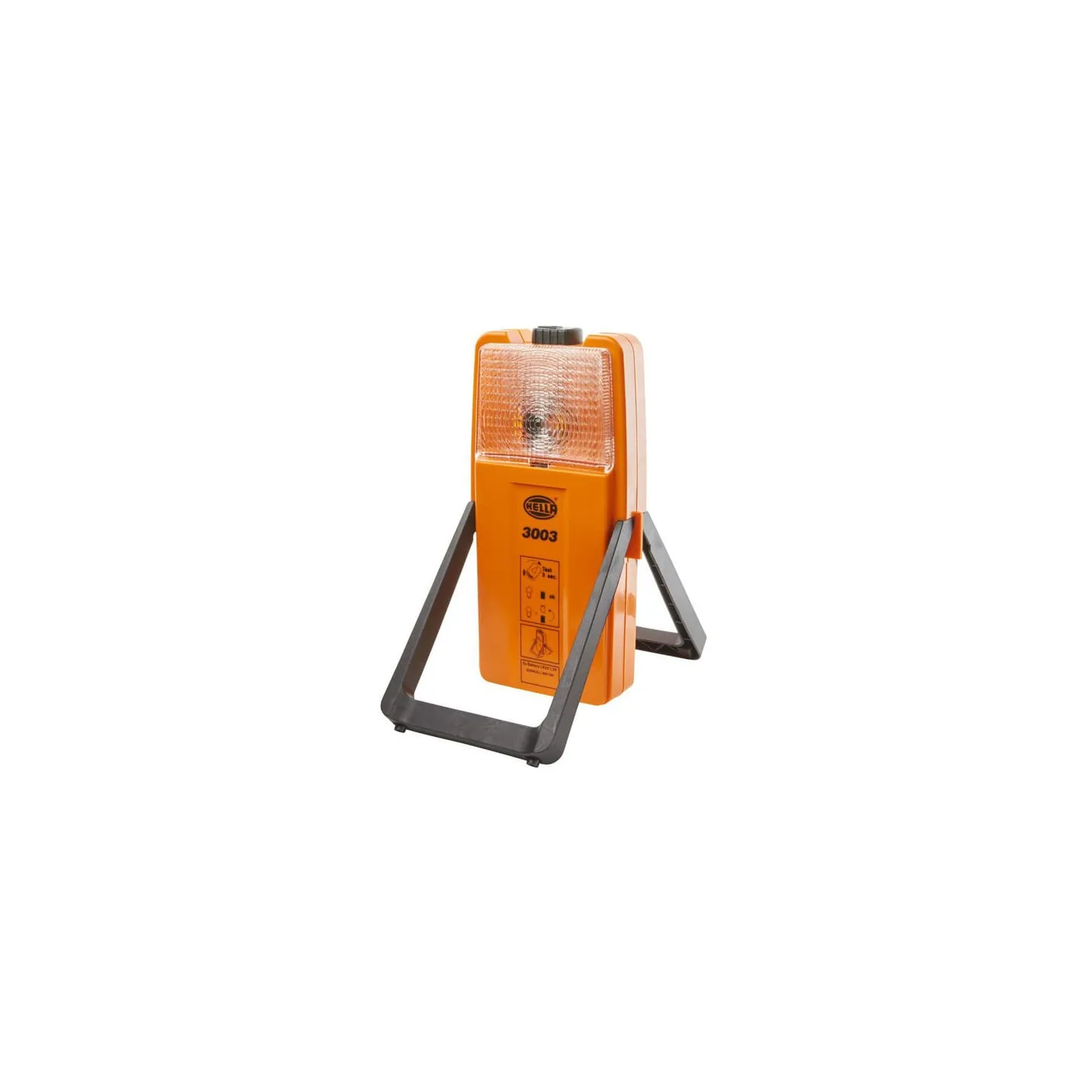 Brīdinājuma gaisma kvadrātveida, 6V, caurspīdīga/oranža, pieskrūvēta, 2XW007146001 Hella