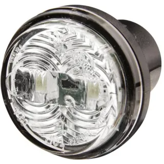 Gaismas gaismas diode, apaļa, 12 V, caurspīdīga, pieskrūvējama, 30 mm, 2PF340825041 Hella