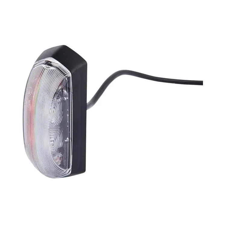 Gaismas gaismas diode, 4W, taisnstūrveida, 12V, sarkana/balta, pieskrūvējama, 92x37x42mm, 4 gaismas diodes, 2XS205020041 Hella