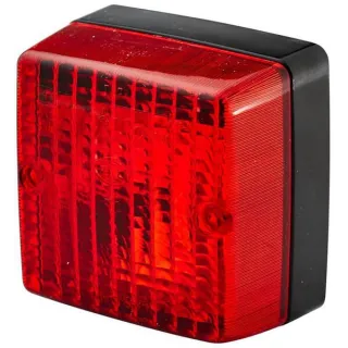 Miglas lukturis kvadrātveida, 12V, sarkans, pieskrūvēts, 97x57x97mm, 2NE003315011 Hella