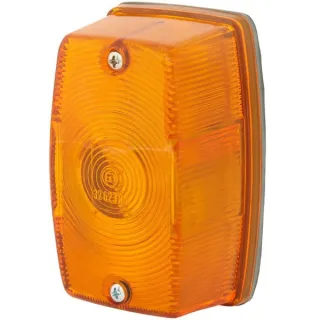 Indikatora gaisma 21W, taisnstūrveida, 12/24V, dzintara, pieskrūvēta, 114x50x70mm, 2BA002324001 Hella