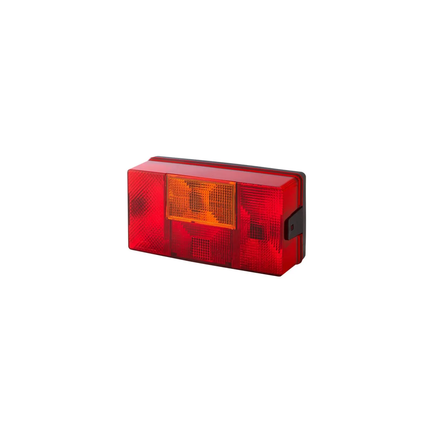 Aizmugurējais lukturis RH taisnstūrveida, 12/24V, sarkans/oranžs, pieskrūvēts, 210x66x108mm, 2SD006040041 Hella