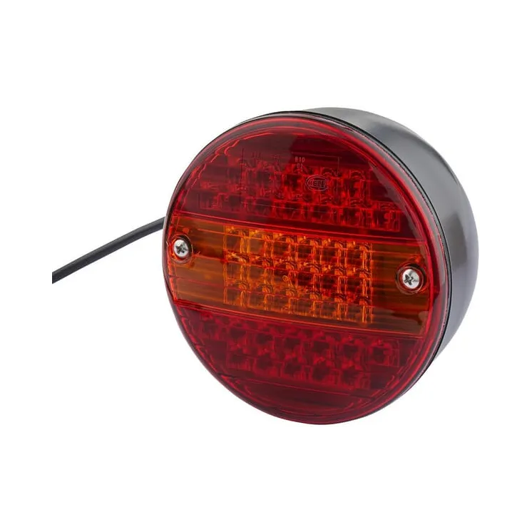Aizmugurējais gaismas diode, apaļš, 24 V, sarkans/oranžs, pieskrūvēts, 140 mm, 42 LED, 2SD001685347 Hella