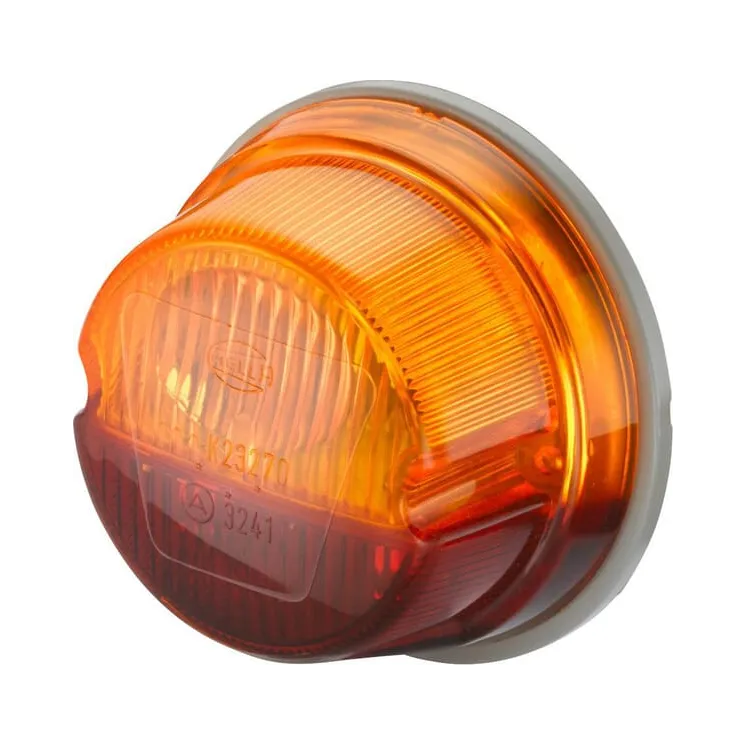 Aizmugurējais lukturis apaļš, 12V, sarkans/oranžs, pieskrūvēts, 78mm, 2SB001259261 Hella